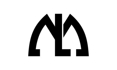 logo letter ML icon