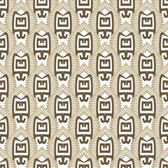 Ethnic ornamental seamless pattern. Abstract colorful ethnic ornaments on white background. Symmetrical beautiful decorative design. Repeat floral backdrop. Dotted lines, abstract shapes, symbols