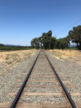 Railway Tracks in the Countryside