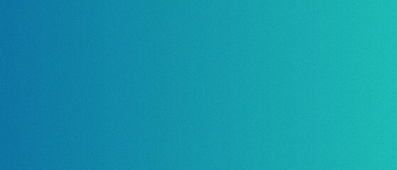 Turquoise grainy gradient background. Panoramic web banner header backdrop design.