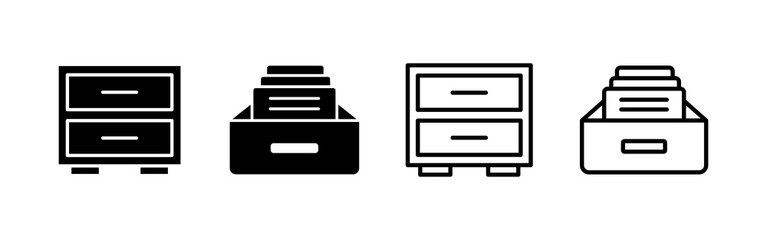 Archive folders icon vector. Document vector icon. Archive storage icon.