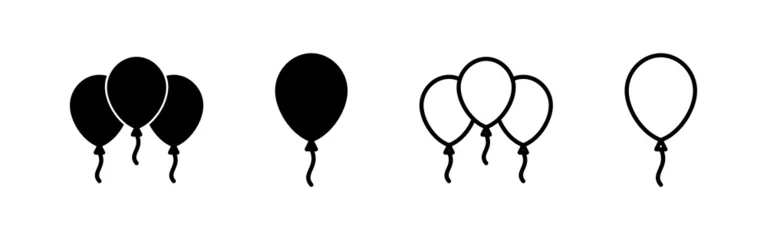 Fotobehang Balloon icon vector. Party balloon sign and symbol © avaicon