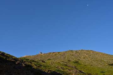 Climbing mountain ridge, Nasu, Tochigi, Japan