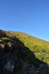 Climbing mountain ridge, Nasu, Tochigi, Japan