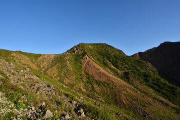 Climbing mountain ridge, Nasu, Tochigi, Japan