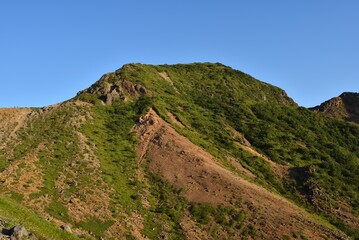 Climbing mountain ridge, Nasu, Tochigi, Japan