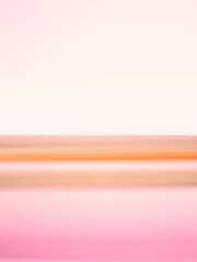 Fargo prairie motion blur landscape in pink and orange pastel colors. Abstract lines and geometry of the corn field and highway. Long exposure photography.