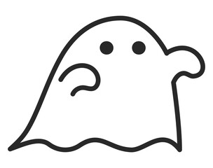ハロウィン、お化けのかわいいイラスト