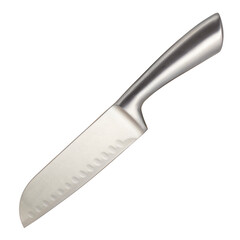 kitchen knife with a metal handle on a white background
