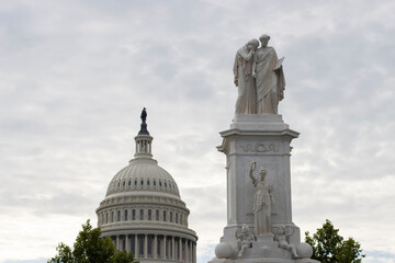 The Peace Monument located in Peace Circle on the grounds of the United States Capitol, First...