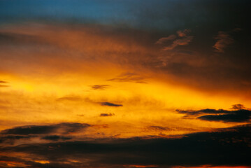 Fototapeta na wymiar beautiful sunset sky
