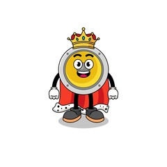 Mascot Illustration of speaker king