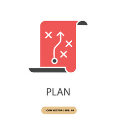 plan icons  symbol vector elements for infographic web