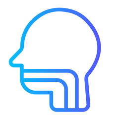 throat gradient icon