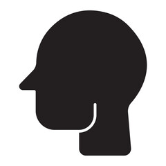 head glyph icon