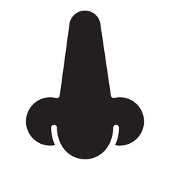 Obraz premium nose glyph icon