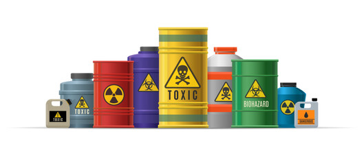 Dangerousness chemicals tanks