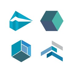 Cube business vector