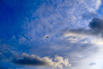 cloudy blue sky