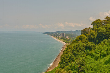 sea view from the botanical garden in batumi