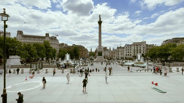 The view of London in the Summer 