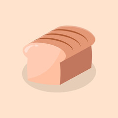 Bread bakery isolated vector illustration