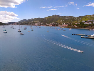 St. Thomas, USVI. Heavensight cruise ship dock in Charlotte Amelie.