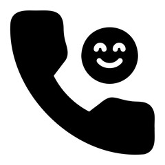 telephone call glyph icon