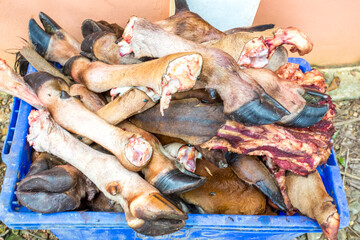 dried leg cow on the market