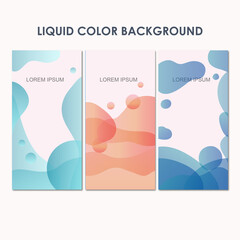 Liquid Color Background Banner Template