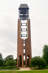 URBANA, ILLINOIS/USA - June 13, 2022: McFarland Bell Tower on the South Quad on the campus of the University of Illinois at Urbana-Champaign