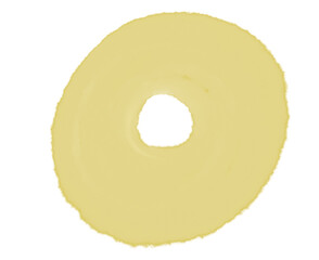 Transparent watercolor brush shape pastel element illustration