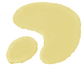 Transparent watercolor brush shape pastel element illustration