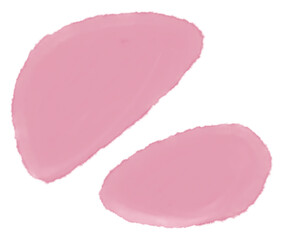 Transparent watercolor brush shape pastel element illustration