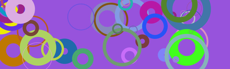 geometric background with circles and purple color