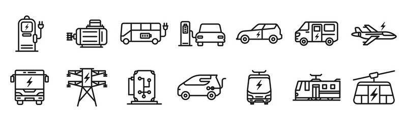 Electric vehicle icon design template vector illustration