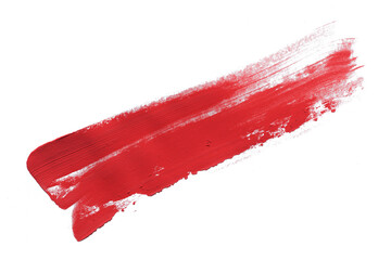 red brush isolated on a white background