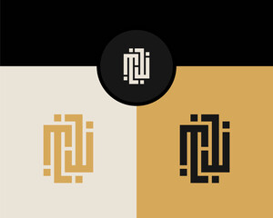 Letter M W logo design. creative minimal monochrome monogram symbol. Universal elegant vector emblem. Premium business logotype. Graphic alphabet symbol for corporate identity