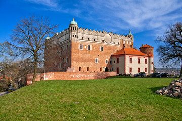 Fototapeta na wymiar Teutonic Knights Castle from XIII/XIV century, Golub-Dobrzyn, Kuyavian-Pomeranian Voivodeship, Poland.