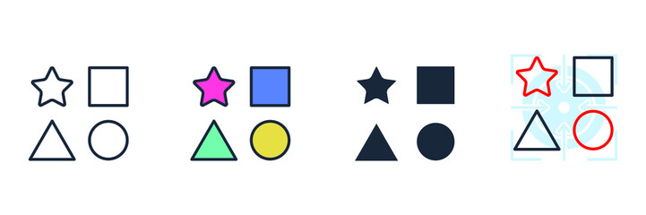 variety icon logo vector illustration. variation symbol template for graphic and web design collection