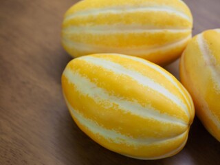 신선한 유기농 과일 참외