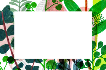 植物のフレーム - obrazy, fototapety, plakaty