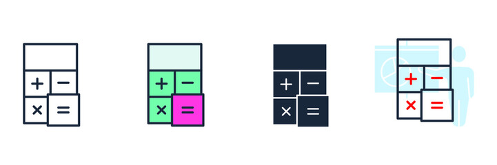 variety icon logo vector illustration. mathematics symbol template for graphic and web design collection