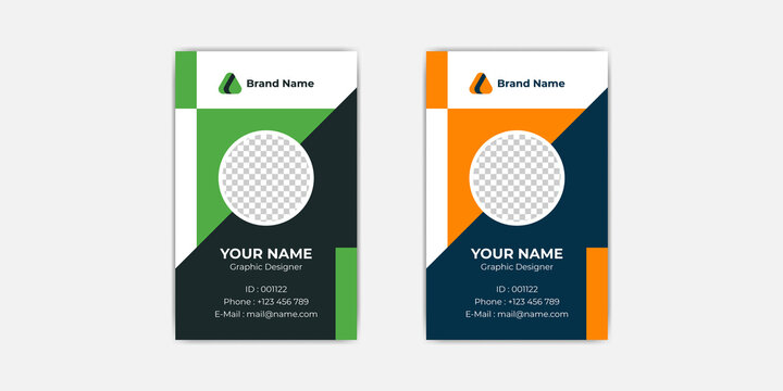 Simple and clean business ID card template
