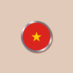 Illustration of Vietnam flag Template