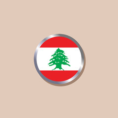 Illustration of Lebanon flag Template