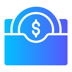 digital wallet gradient icon