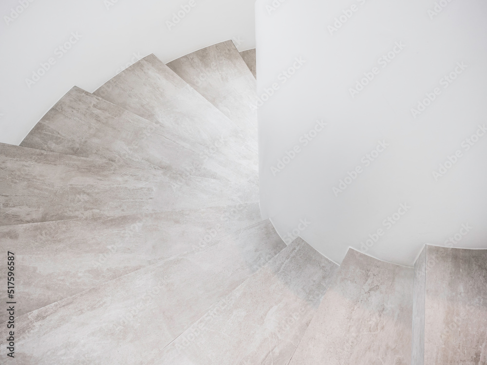 Poster spiral staircase curve modern architecture details