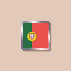 Illustration of Portugal flag Template