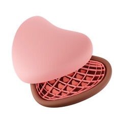 3d illustration Love Chocolate